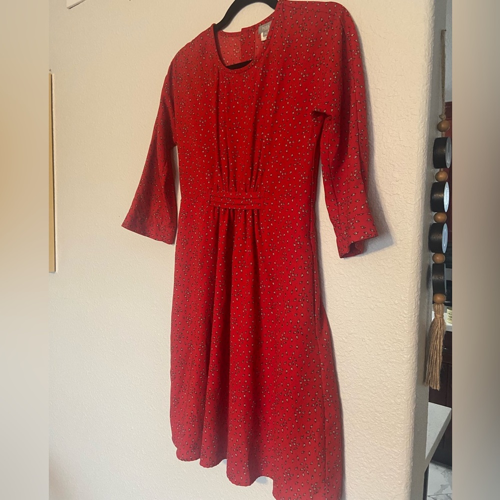 HOSS Intropia mid length dress 34 red